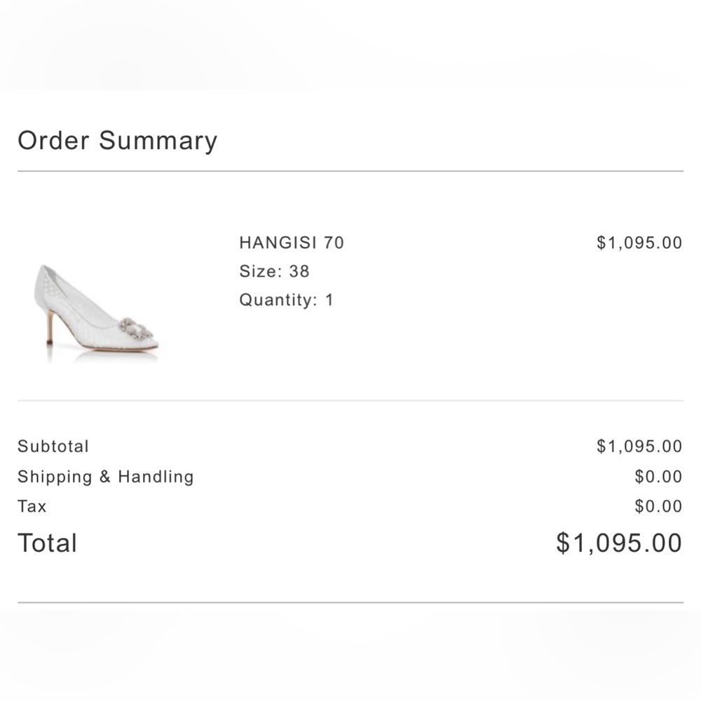 Manolo Blahnik white pumps